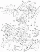 PLASTIQUES pour KTM 1050 ADVENTURE ABS de 2015