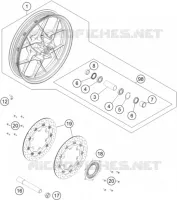 ROUE AVANT pour KTM 1050 ADVENTURE ABS de 2015