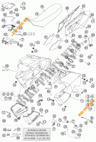 RESERVOIR / SELLE pour KTM 990 ADVENTURE S de 2006