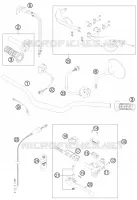 GUIDON / COMMANDES pour KTM 990 ADVENTURE R de 2011