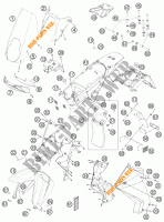 PLASTIQUES pour KTM 990 ADVENTURE R de 2011