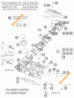 CULASSE ARRIERE pour KTM 990 ADVENTURE R de 2010