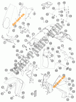 PLASTIQUES pour KTM 990 ADVENTURE R de 2010