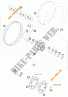 ROUE AVANT pour KTM 990 ADVENTURE R de 2010