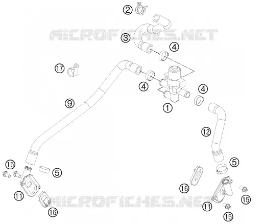 SECONDARY AIR SYSTEM SAS KTM MOTO 990 2013 ADVENTURE  990 ADVENTURE BAJA
