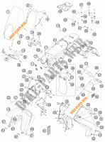 PLASTIQUES pour KTM 990 ADVENTURE WHITE ABS de 2012