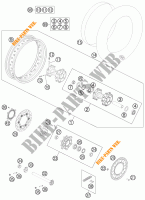 ROUE ARRIERE pour KTM 990 ADVENTURE WHITE ABS de 2012
