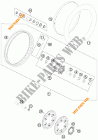 ROUE AVANT pour KTM 990 ADVENTURE WHITE ABS de 2012