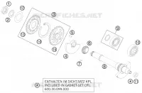 ARBRE D'EQUILIBRAGE pour KTM 990 ADVENTURE WHITE ABS SPECIAL EDITION de 2012