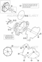 CARTER EMBRAYAGE pour KTM 990 ADVENTURE WHITE ABS SPECIAL EDITION de 2012