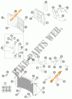 CIRCUIT DE REFROIDISSEMENT pour KTM 990 ADVENTURE WHITE ABS SPECIAL EDITION de 2012
