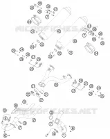 ECHAPPEMENT pour KTM 990 ADVENTURE WHITE ABS SPECIAL EDITION de 2012