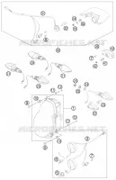 PHARE / FEU ARRIERE pour KTM 990 ADVENTURE WHITE ABS SPECIAL EDITION de 2012