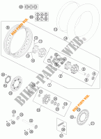 ROUE ARRIERE pour KTM 990 ADVENTURE WHITE ABS SPECIAL EDITION de 2012