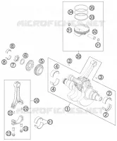 VILEBREQUIN / PISTON pour KTM 990 ADVENTURE WHITE ABS SPECIAL EDITION de 2012