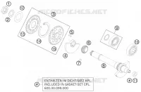ARBRE D'EQUILIBRAGE pour KTM 990 ADVENTURE WHITE ABS de 2011