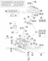 CULASSE ARRIERE pour KTM 990 ADVENTURE WHITE ABS de 2011