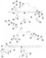 ECHAPPEMENT pour KTM 990 ADVENTURE WHITE ABS de 2011