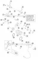 MECANISME DE SELECTION DE VITESSES pour KTM 990 ADVENTURE WHITE ABS de 2011
