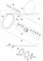 ROUE AVANT pour KTM 990 ADVENTURE WHITE ABS de 2011