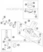 VILEBREQUIN / PISTON pour KTM 990 ADVENTURE WHITE ABS de 2011
