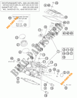 CULASSE ARRIERE pour KTM 990 ADVENTURE ORANGE ABS de 2011