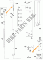 FOURCHE (PIECES) pour KTM 990 ADVENTURE ORANGE ABS de 2011