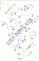 PHARE / FEU ARRIERE pour KTM 990 ADVENTURE ORANGE ABS de 2011