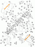 PLASTIQUES pour KTM 990 ADVENTURE ORANGE ABS de 2011