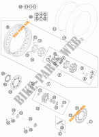 ROUE ARRIERE pour KTM 990 ADVENTURE ORANGE ABS de 2011