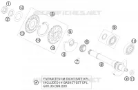 ARBRE D'EQUILIBRAGE pour KTM 990 ADVENTURE WHITE ABS de 2010