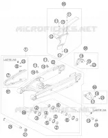 BRAS OSCILLANT  pour KTM 990 ADVENTURE WHITE ABS de 2010