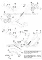 DISTRIBUTION pour KTM 990 ADVENTURE WHITE ABS de 2010