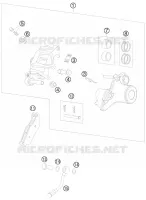 ETRIER DE FREIN AR pour KTM 990 ADVENTURE WHITE ABS de 2010