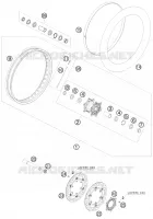 ROUE AVANT pour KTM 990 ADVENTURE WHITE ABS de 2010