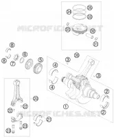 VILEBREQUIN / PISTON pour KTM 990 ADVENTURE WHITE ABS de 2010