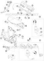 CONTACTEUR A CLE pour KTM 990 ADVENTURE BLACK ABS de 2007