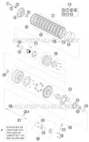 EMBRAYAGE pour KTM 990 ADVENTURE BLACK ABS de 2007