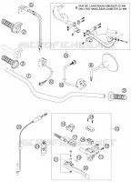 GUIDON / COMMANDES pour KTM 990 ADVENTURE BLACK ABS de 2007