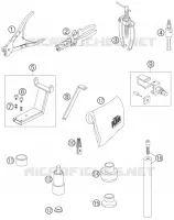 OUTILLAGE SPECIFIQUE pour KTM 990 ADVENTURE BLACK ABS de 2007