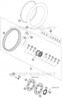 ROUE AVANT pour KTM 990 ADVENTURE BLACK ABS de 2007