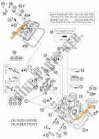 CULASSE AVANT pour KTM 990 ADVENTURE ORANGE ABS de 2007