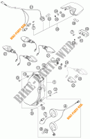 PHARE / FEU ARRIERE pour KTM 990 ADVENTURE ORANGE ABS de 2007