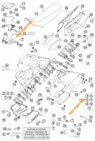 RESERVOIR / SELLE pour KTM 990 ADVENTURE BLACK ABS de 2006