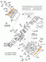 CULASSE AVANT pour KTM 990 ADVENTURE ORANGE ABS de 2006