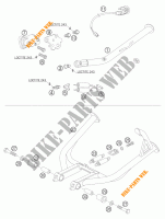 BEQUILLE LATERALE / CENTRALE pour KTM 950 ADVENTURE S de 2005
