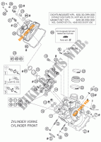 CULASSE AVANT pour KTM 950 ADVENTURE ORANGE de 2006