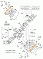 CULASSE AVANT pour KTM 950 ADVENTURE ORANGE de 2005