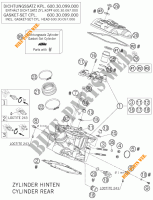 CULASSE ARRIERE pour KTM 950 ADVENTURE ORANGE de 2005