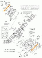 CULASSE AVANT pour KTM 950 ADVENTURE ORANGE de 2005